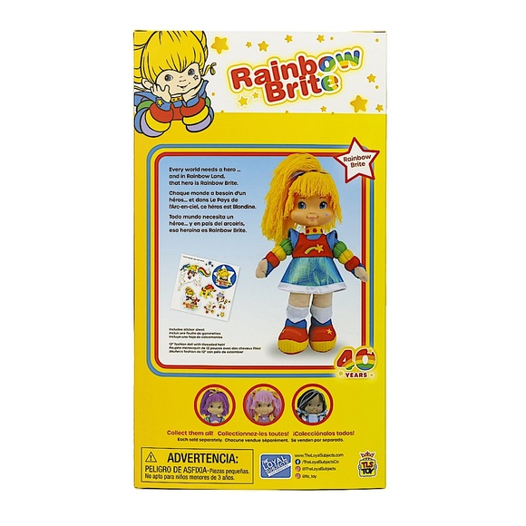 🌈 TLS TOY - Rainbow Brite - 40th Anniversary Threaded Hair Plush Doll - Picture 3 of 5